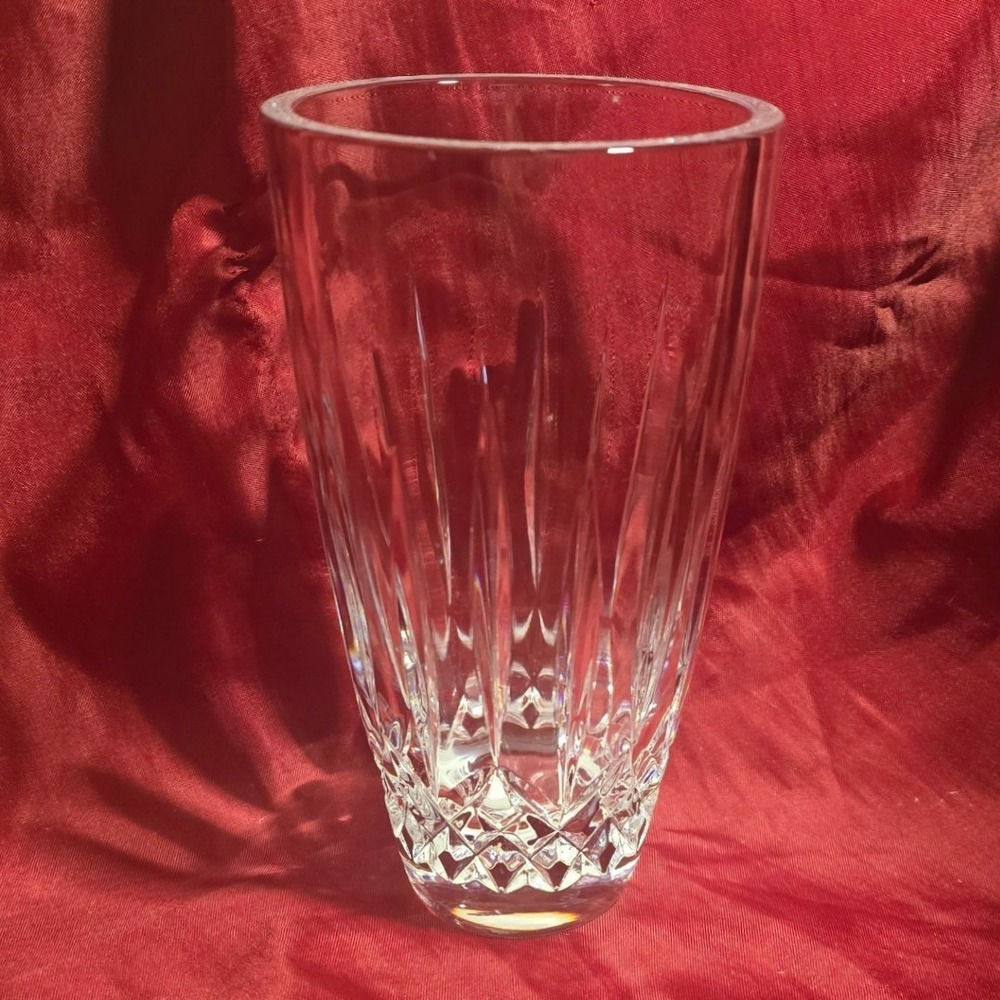 Waterford Lismore 7 Inch Lead‎ Crystal Tapered Flower Vase 156494 Slovenia